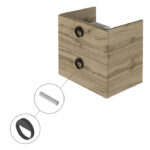 NK CONCEPT UNDERSKAP M/2 SKUFFER 65CM - Bilde 2