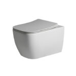 LOUNGE TOALETTE VEGGHENGT HVIT MATT/SORT - Bilde 2