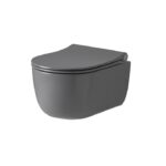 ACRO COMPACT TOALETT VEGGHENGT GRÅ MATT