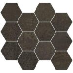 MOSAIKK APARICI METALLIC BROWN NAT. HEXAGON 28X30
