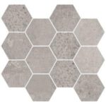 MOSAIKK APARICI METALLIC GREY NAT. HEXAGON 28X30