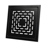 ASKMUR DESIGN SLUKRIST N°19 20X20CM SORT MATT STÅL