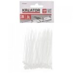 KREATOR KABELSTRIPS HVITE 100 PK 2.5 X 90 MM