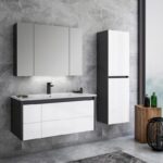 LIKYA 100 OVERSKAP KOKSGRÅ/HVIT M/LEDBELYSNING