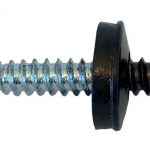 MONTASJESKRUE PAN SORT 4,2X25 A100 BORSPISS M/SKIVE T20 RAL 9011