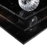 MOSAIKK QUARTZ MIDNIGHT BLACK CRYSTALSTONE 4,8X4,8