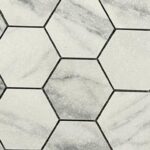 MOSAIKK TERMA WHITE HEXAGON 32,5X22,5