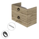 NK CONCEPT UNDERSKAP M/2 SKUFFER 80CM - Bilde 2