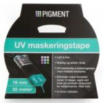 PIGMENT MASKERINGSTAPE UV BLÅ L-50M B-19MM