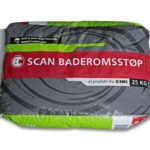 SCAN MØRTEL BADEROMSSTØP 25 KG PLASTSEKK