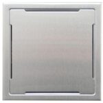 SLUKRIST 20X20 VENUS BØRSTET STÅL