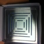 SLUKRIST 20X20CM NEPTUN BØRSTET STÅL