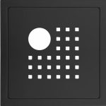 SLUKRIST SYMMETRI 20X20CM MED UTHUGG MATT SORT