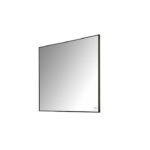 SQUARE SPEIL M/SORT ALU.RAMME & LYS 60X60CM